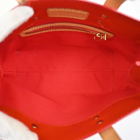LOUIS VUITTON Read Hand Bag Monogram Vernis Patent Leather Red M91088 31EF111 - Picture 10 of 15